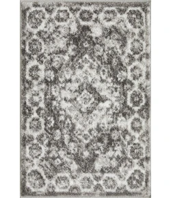 Loomaknoti Rhane Adleigh Gray/Cream ER012 2 ft. X 3 ft. Rectangle Rug