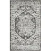 Loomaknoti Rhane Alvner Gray/Cream ER018 3 ft. 3 in. X 5 ft. 3 in. Rectangle Rug