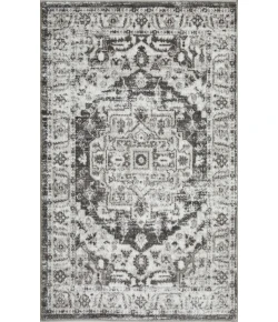 Loomaknoti Rhane Alvner Gray/Cream ER018 3 ft. 3 in. X 5 ft. 3 in. Rectangle Rug