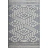 Loomaknoti Kissandrah Bayrend Gray/Cream EKI005 4 ft. X 6 ft. Rectangle Rug