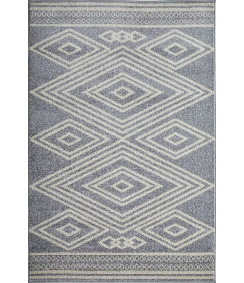 Loomaknoti Kissandrah Bayrend Gray/Cream EKI005 4 ft. X 6 ft. Rectangle Rug