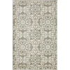 Loomaknoti Celena Alizia Cream/Blue EC002 2 ft. X 3 ft. Rectangle Rug