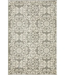 Loomaknoti Celena Alizia Cream/Blue EC002 2 ft. X 3 ft. Rectangle Rug