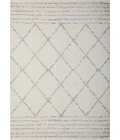 Loomaknoti Kissandrah Bennita Cream/Gray EKI006 6 ft. 7 in. X 9 ft. 2 in. Rectangle Rug