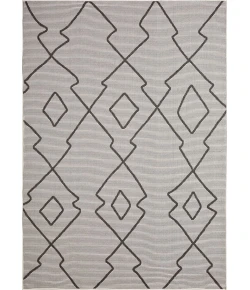Loomaknoti Breyleigh Culton Cream/Gray EB006 6 ft. 7 in. X 9 ft. 2 in. Rectangle Rug