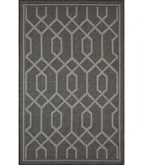 Loomaknoti Breyleigh Chendler Gray/Gray EB001 3 ft. X 5 ft. Rectangle Rug