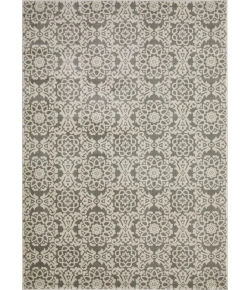 Loomaknoti Celena Alizia Cream/Blue EC002 6 ft. 7 in. X 9 ft. 2 in. Rectangle Rug