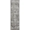 Loomaknoti Rhane Alemern Gray/Cream ER019 2 ft. X 6 ft. 7 in. Rectangle Rug