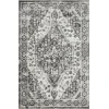 Loomaknoti Rhane Adleigh Cream/Gray ER012 4 ft. X 6 ft. Rectangle Rug