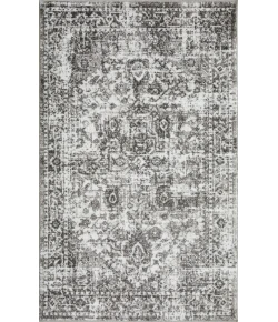 Loomaknoti Rhane Allory Gray/Cream ER014 3 ft. 3 in. X 5 ft. 3 in. Rectangle Rug