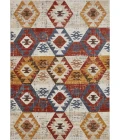 Loomaknoti Alsbrooke Bradin Cream/Orange EA003 7 ft. 10 in. X 9 ft. 10 in. Rectangle Rug