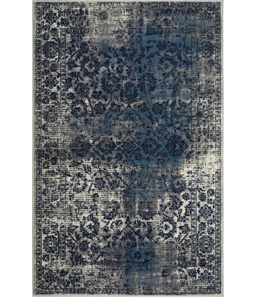 Loomaknoti Aysal Alazah Gray/Cream EAY001 3 ft. 3 in. X 5 ft. 3 in. Rectangle Rug