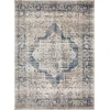 Loomaknoti Kehleigh Alarik Blue/Cream EK005 7 ft. 10 in. X 9 ft. 10 in. Rectangle Rug