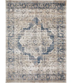 Loomaknoti Kehleigh Alarik Blue/Cream EK005 7 ft. 10 in. X 9 ft. 10 in. Rectangle Rug