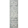 Loomaknoti Kehleigh Aylesh Cream/Blue EK016 2 ft. X 6 ft. 7 in. Rectangle Rug