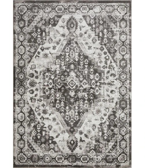 Loomaknoti Rhane Adleigh Cream/Gray ER012 7 ft. 10 in. X 9 ft. 10 in. Rectangle Rug