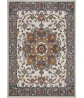 Loomaknoti Alsbrooke Amrenta Cream/Blue EA001 9 ft. 10 in. X 12 ft. 10 in. Rectangle Rug