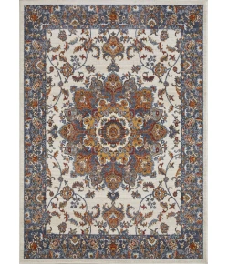 Loomaknoti Alsbrooke Amrenta Cream/Blue EA001 9 ft. 10 in. X 12 ft. 10 in. Rectangle Rug