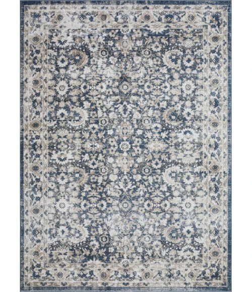 Loomaknoti Kehleigh Otindas Blue/Cream EK010 7 ft. 10 in. X 9 ft. 10 in. Rectangle Rug