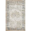 Loomaknoti Kehleigh Zayari Cream/Blue EK006 3 ft. 3 in. X 5 ft. 3 in. Rectangle Rug