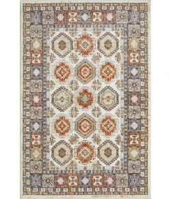 Loomaknoti Alsbrooke Delary Cream/Beige EA005 4 ft. X 6 ft. Rectangle Rug