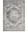 Loomaknoti Rhane Alvner Gray/Cream ER018 9 ft. 10 in. X 12 ft. 10 in. Rectangle Rug