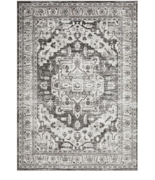 Loomaknoti Rhane Alvner Gray/Cream ER018 9 ft. 10 in. X 12 ft. 10 in. Rectangle Rug