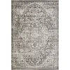 Loomaknoti Rhane Valeina Gray/Cream ER004 4 ft. X 6 ft. Rectangle Rug