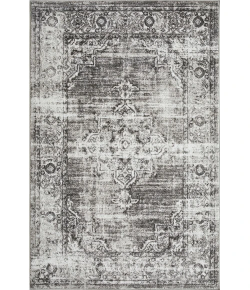 Loomaknoti Rhane Allinzie Cream/Gray ER021 4 ft.  X 6 ft.  Rectangle Rug