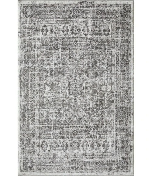 Loomaknoti Rhane Aberd Gray/Cream ER007 4 ft.  X 6 ft.  Rectangle Rug