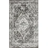 Loomaknoti Rhane Adleigh Gray/Cream ER012 3 ft. 3 in. X 5 ft. 3 in. Rectangle Rug