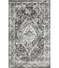 Loomaknoti Rhane Adleigh Gray/Cream ER012 3 ft. 3 in. X 5 ft. 3 in. Rectangle Rug