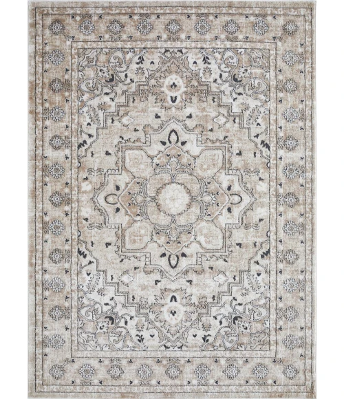 Loomaknoti Kehleigh Avalie Cream/Beige EK017 9 ft. 10 in. X 12 ft. 10 in. Rectangle Rug