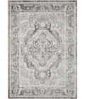 Loomaknoti Rhane Valok Gray/Cream ER003 5 ft. 3 in. X 7 ft. 3 in. Rectangle Rug