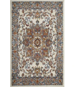 Loomaknoti Alsbrooke Amrenta Cream/Blue EA001 3 ft. 3 in. X 5 ft. 3 in. Rectangle Rug