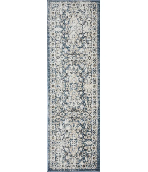 Loomaknoti Kehleigh Otindas Blue/Cream EK010 2 ft. X 6 ft. 7 in. Rectangle Rug
