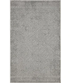 Loomaknoti Breyleigh Carzon Gray/Gray EB003 3 ft. X 5 ft. Rectangle Rug