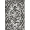 Loomaknoti Rhane Adleigh Cream/Gray ER012 2 ft. X 3 ft. Rectangle Rug