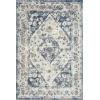 Loomaknoti Kehleigh Zofionz Blue/Cream EK004 4 ft. X 6 ft. Rectangle Rug