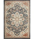 Loomaknoti Malanie Charler Blue/Beige EM002 4 ft. X 6 ft. Rectangle Rug