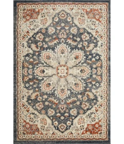 Loomaknoti Malanie Charler Blue/Beige EM002 4 ft. X 6 ft. Rectangle Rug