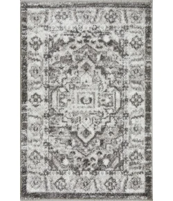 Loomaknoti Rhane Alvner Cream/Gray ER018 2 ft. X 3 ft. Rectangle Rug
