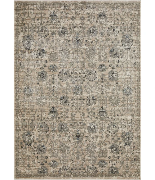 Loomaknoti Celena Asheley Cream/Blue EC006 9 ft. 10 in. X 12 ft. 10 in. Rectangle Rug