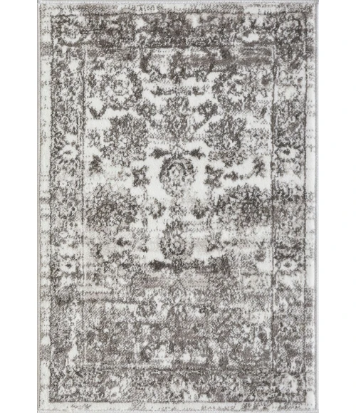 Loomaknoti Rhane Vandian Cream/Gray ER005 2 ft. X 3 ft. Rectangle Rug
