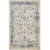 Loomaknoti Kehleigh Adrean Cream/Blue EK008 3 ft. 3 in. X 5 ft. 3 in. Rectangle Rug
