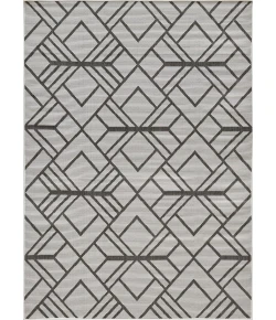 Loomaknoti Breyleigh Charske Cream/Gray EB002 6 ft. 7 in. X 9 ft. 2 in. Rectangle Rug