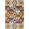 Loomaknoti Alsbrooke Bradin Cream/Orange EA003 4 ft. X 6 ft. Rectangle Rug