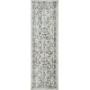 Loomaknoti Kehleigh Otindas Cream/Blue EK010 2 ft. X 6 ft. 7 in. Rectangle Rug
