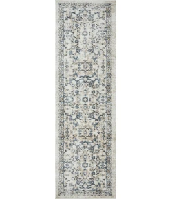 Loomaknoti Kehleigh Otindas Cream/Blue EK010 2 ft. X 6 ft. 7 in. Rectangle Rug