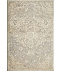 Loomaknoti Malanie Chantil Cream/Gray EM003 4 ft. X 6 ft. Rectangle Rug